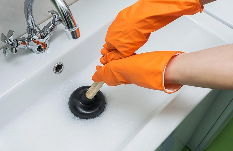 SteadMax Heavy Duty Toilet Plunger, Commercial Grade Double Thrust Force Rubber Cup with Wood Handle, 2 Pack (22") - Image 5